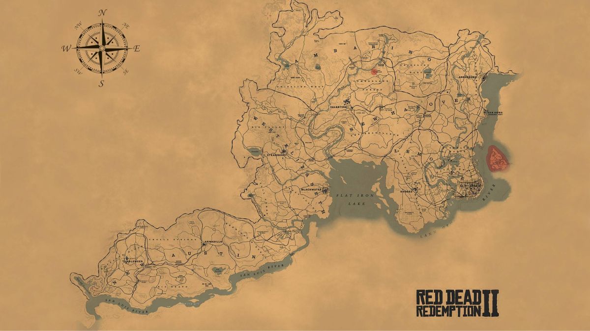 Red Dead Redemption 2 Map