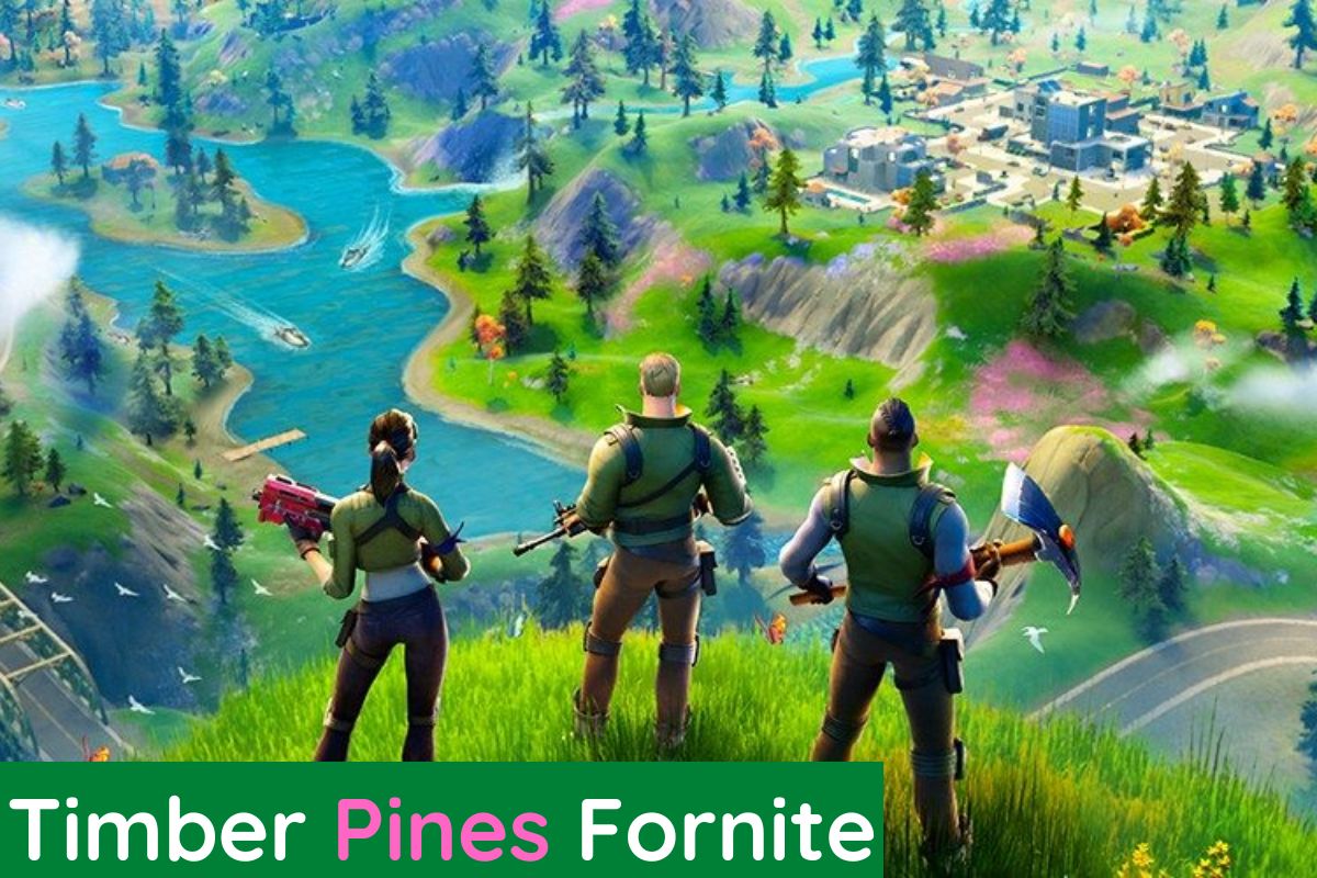 Timber Pines Fornite with Ripsaw Launcher In Fortnite