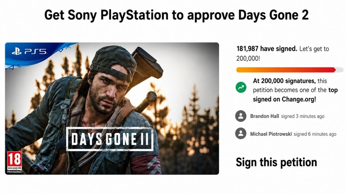 Days Gone 2 Petition