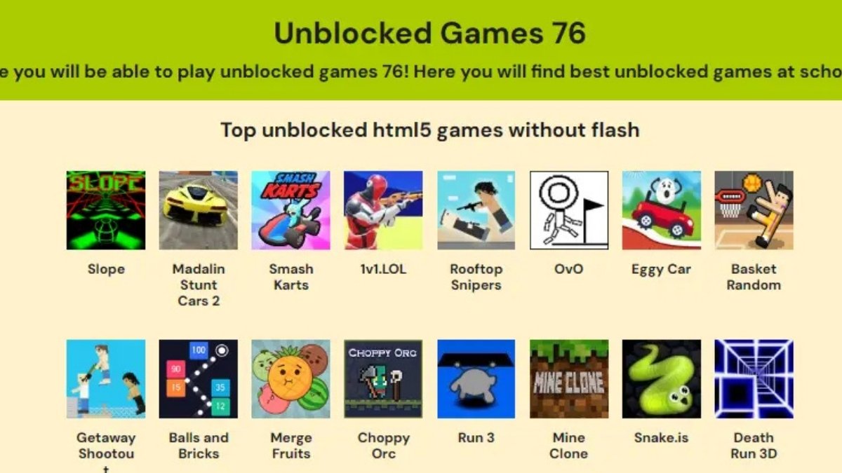 Unblocked Games 76