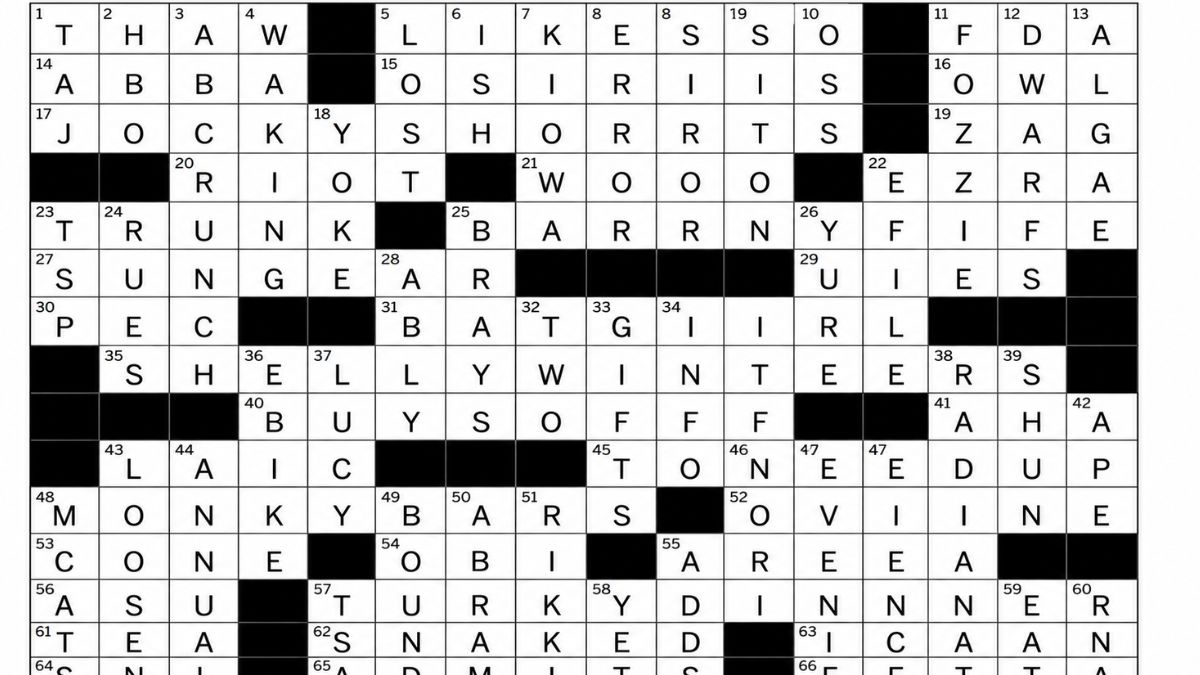 Beachcombers Off Season Hopes Crossword