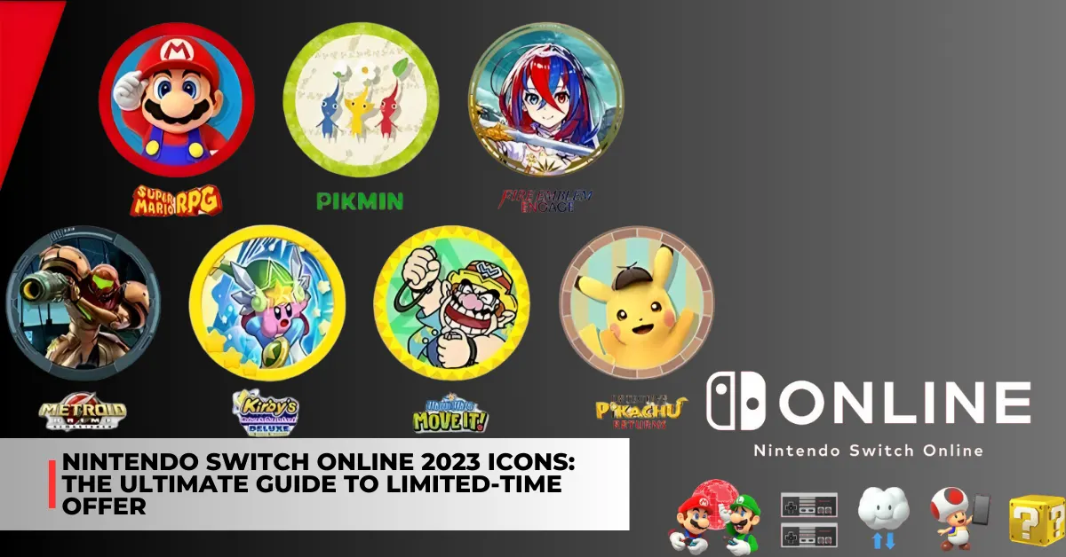 Nintendo Switch Online 2023 icons