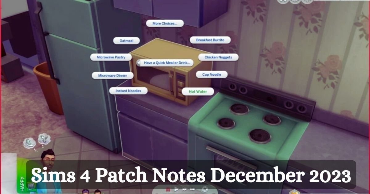 Sims 4 Patch Notes December 2023