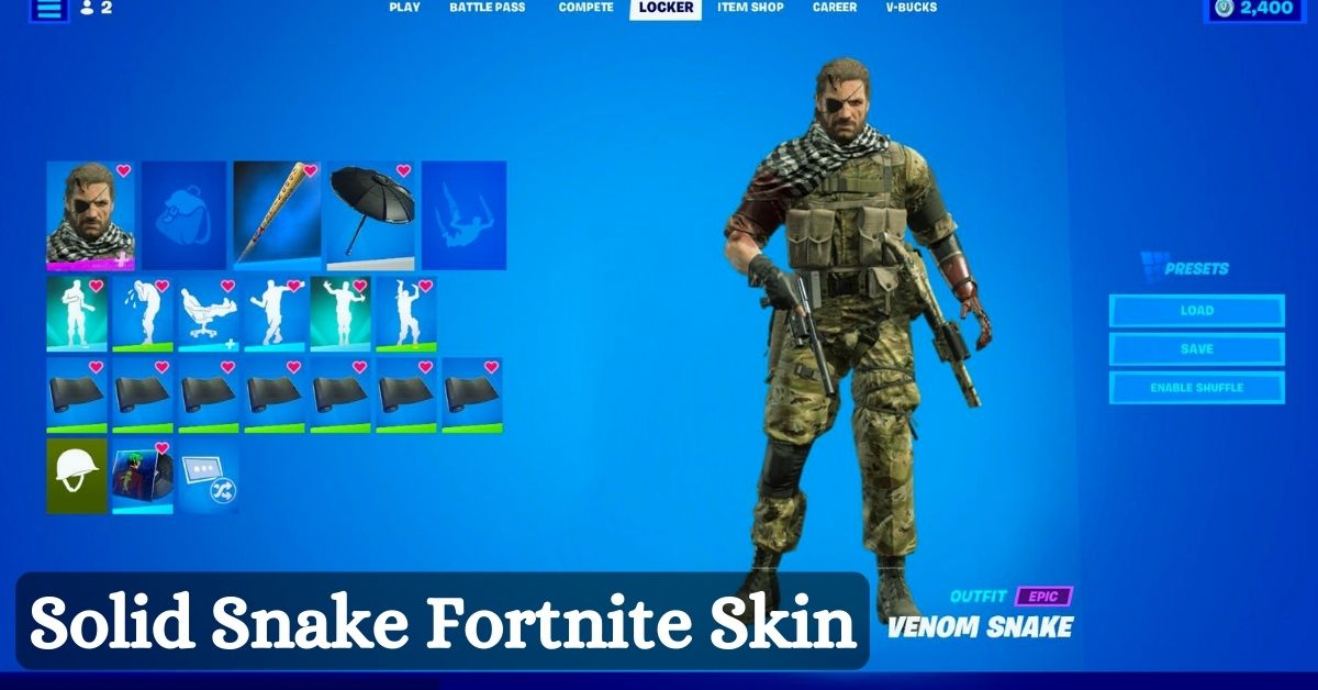 Solid Snake Fortnite Skin