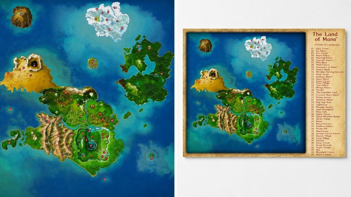 Secret Of Mana Map: How To Explore The World Of Mana In The Classic RPG?