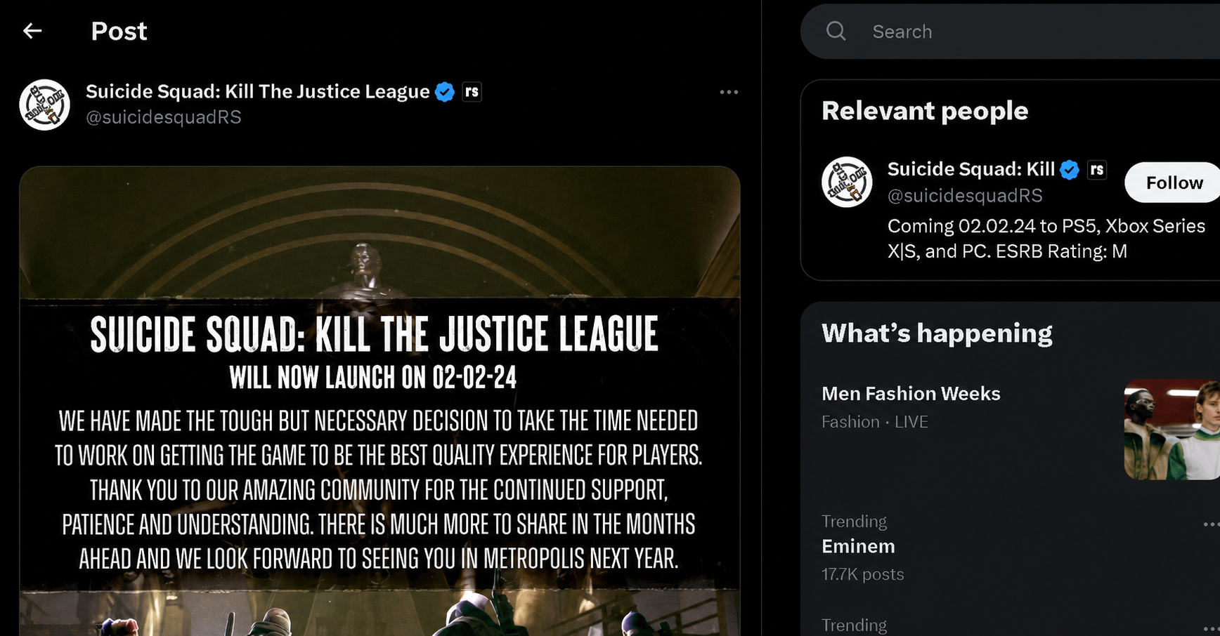 Suicide Squad Game