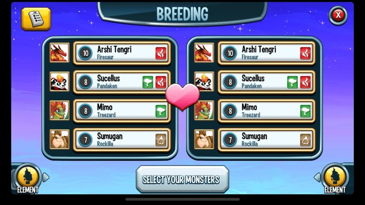 Monster Legend Breeding Guide