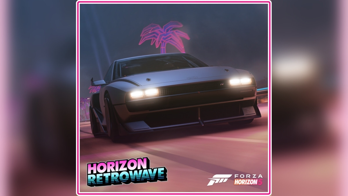 Horizon Retrowave in Forza Horizon 5: Neon Lights, Synth Beats & Retro Rides