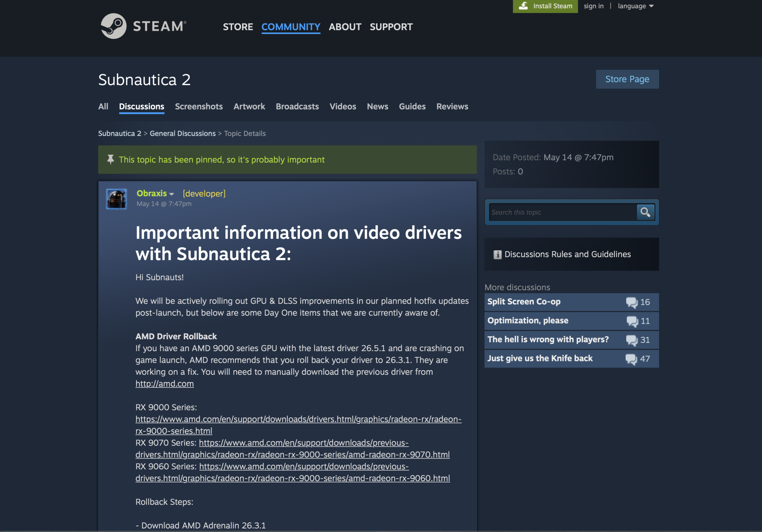 why Subnautica 2 Crashing on Startup